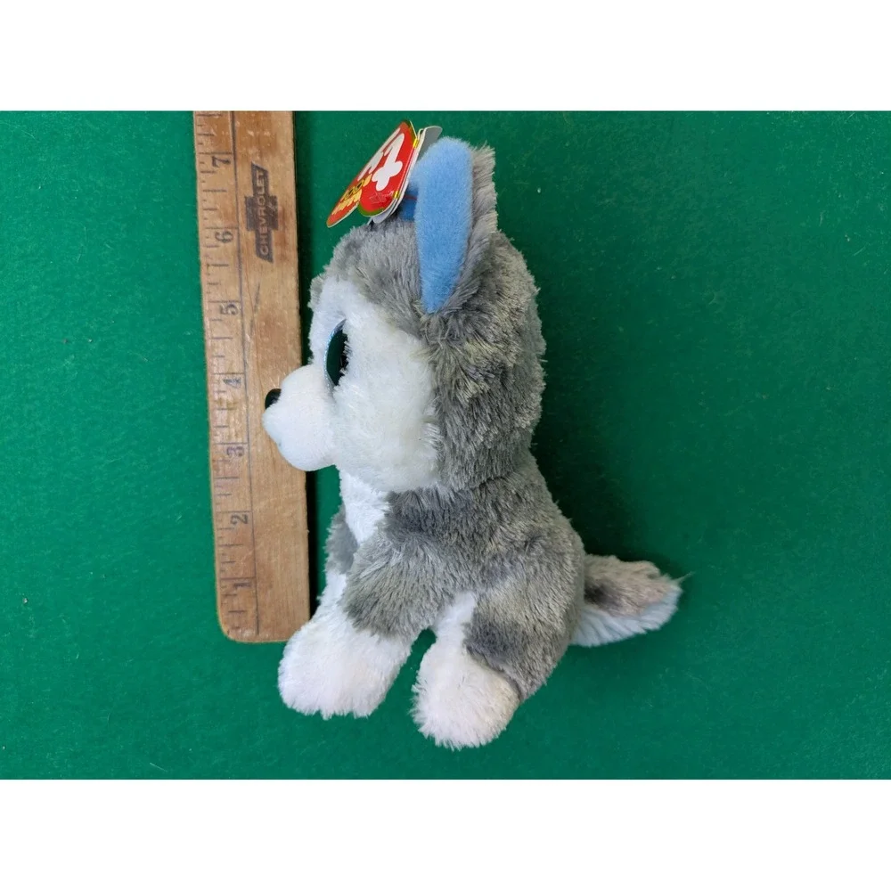 Ty Beanie Boos Slush Husky Gray White Blue Sled Dog‎ Plush 6
